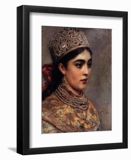 The Boyar Woman, 1890-Konstantin Yegorovich Makovsky-Framed Giclee Print