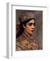 The Boyar Woman, 1890-Konstantin Yegorovich Makovsky-Framed Giclee Print