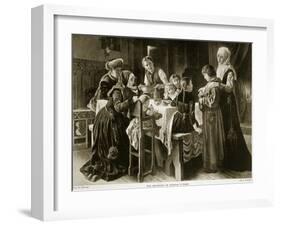 The Boyhood of Martin Luther, Illustration from 'Hutchinson's Story of the British Nation', C.1923-Gustav Adolph Spangenberg-Framed Giclee Print