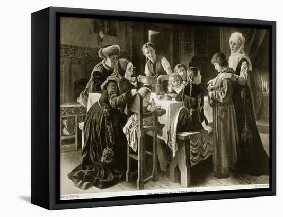 The Boyhood of Martin Luther, Illustration from 'Hutchinson's Story of the British Nation', C.1923-Gustav Adolph Spangenberg-Framed Stretched Canvas