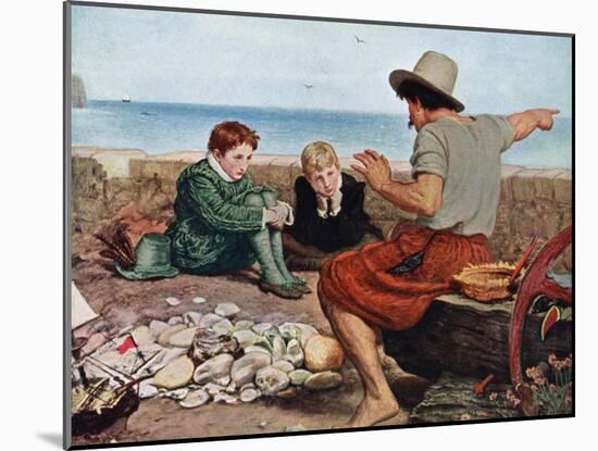 The Boyhood of Raleigh, 1908-1909-John Everett Millais-Mounted Giclee Print