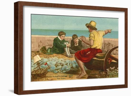 The Boyhood of Sir Walter Raleigh-John Everett Millais-Framed Giclee Print