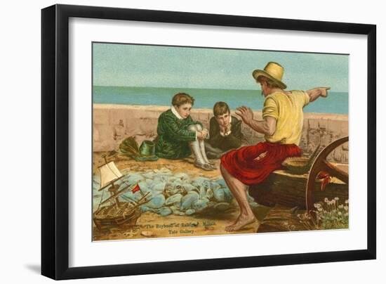 The Boyhood of Sir Walter Raleigh-John Everett Millais-Framed Giclee Print