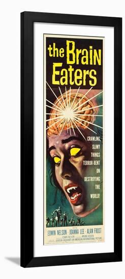 The Brain Eaters, insert poster, 1958-null-Framed Premium Giclee Print