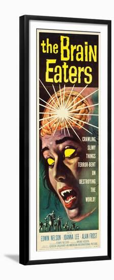 The Brain Eaters, insert poster, 1958-null-Framed Premium Giclee Print