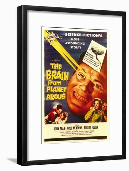 The Brain From Planet Arous, 1958-null-Framed Art Print
