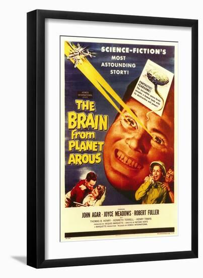 The Brain From Planet Arous, 1958-null-Framed Art Print