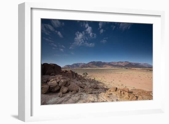 The Brandberg Mountain Range at Sunrise-Alex Saberi-Framed Premium Photographic Print