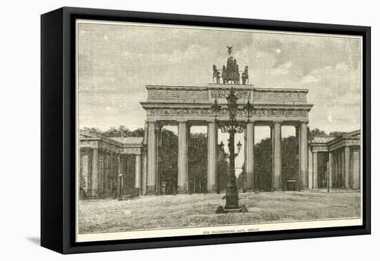 The Brandenburg Gate, Berlin, 1870-null-Framed Stretched Canvas