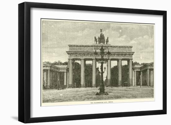 The Brandenburg Gate, Berlin, 1870-null-Framed Giclee Print