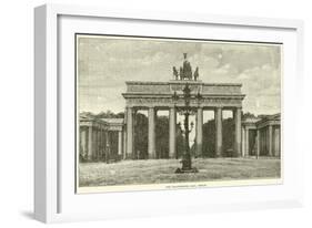 The Brandenburg Gate, Berlin, 1870-null-Framed Giclee Print