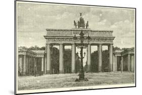 The Brandenburg Gate, Berlin, 1870-null-Mounted Giclee Print