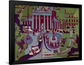 The Brandenburg Gate, Berlin, 1929-Ernst Ludwig Kirchner-Framed Giclee Print