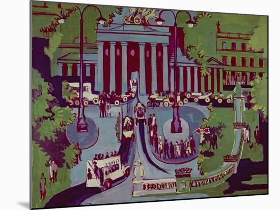 The Brandenburg Gate, Berlin, 1929-Ernst Ludwig Kirchner-Mounted Giclee Print
