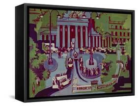 The Brandenburg Gate, Berlin, 1929-Ernst Ludwig Kirchner-Framed Stretched Canvas