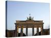 The Brandenburg Gate Glows in the Evening Light in Berlin-null-Stretched Canvas