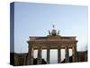 The Brandenburg Gate Glows in the Evening Light in Berlin-null-Stretched Canvas