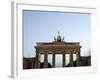 The Brandenburg Gate Glows in the Evening Light in Berlin-null-Framed Photographic Print