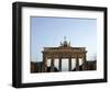 The Brandenburg Gate Glows in the Evening Light in Berlin-null-Framed Photographic Print