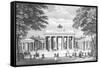 The Brandenburg Gate in Berlin, Mid 19th Century-German School-Framed Stretched Canvas