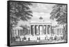 The Brandenburg Gate in Berlin, Mid 19th Century-German School-Framed Stretched Canvas