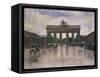 The Brandenburg Gate in Berlin-Lesser Ury-Framed Stretched Canvas
