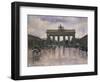 The Brandenburg Gate in Berlin-Lesser Ury-Framed Giclee Print