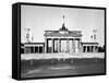 The Brandenburg Gate in East Berlin Behind the Berlin Wall-null-Framed Stretched Canvas