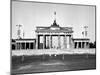 The Brandenburg Gate in East Berlin Behind the Berlin Wall-null-Mounted Photo