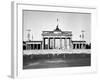 The Brandenburg Gate in East Berlin Behind the Berlin Wall-null-Framed Photo