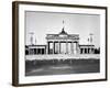 The Brandenburg Gate in East Berlin Behind the Berlin Wall-null-Framed Photo