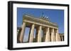 The Brandenburg Gate with the Quadriga Winged Victory Statue on Top-Neale Clarke-Framed Photographic Print