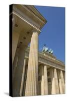 The Brandenburg Gate with the Quadriga Winged Victory Statue on Top-Neale Clarke-Stretched Canvas