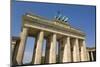 The Brandenburg Gate with the Quadriga Winged Victory Statue on Top-Neale Clarke-Mounted Photographic Print