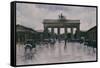 The Brandenburg Gate-Lesser Ury-Framed Stretched Canvas