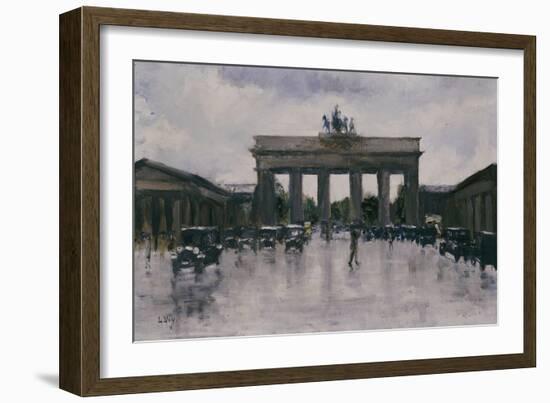 The Brandenburg Gate-Lesser Ury-Framed Giclee Print