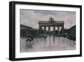 The Brandenburg Gate-Lesser Ury-Framed Giclee Print