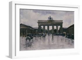 The Brandenburg Gate-Lesser Ury-Framed Giclee Print