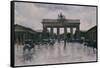 The Brandenburg Gate-Lesser Ury-Framed Stretched Canvas