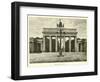 The Brandenburg Gate-null-Framed Premium Giclee Print