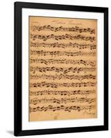 The Brandenburger Concertos, No.5 D-Dur, 1721-Johann Sebastian Bach-Framed Giclee Print