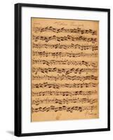 The Brandenburger Concertos, No.5 D-Dur, 1721-Johann Sebastian Bach-Framed Giclee Print