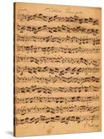 The Brandenburger Concertos, No.5 D-Dur, 1721-Johann Sebastian Bach-Stretched Canvas