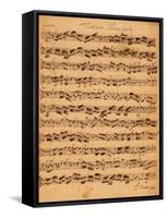 The Brandenburger Concertos, No.5 D-Dur, 1721-Johann Sebastian Bach-Framed Stretched Canvas