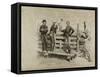 The Branding Chute-Frederic Remington-Framed Stretched Canvas