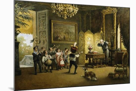 The Brass Band-Cesare Felix Georges Dell'Acqua-Mounted Giclee Print