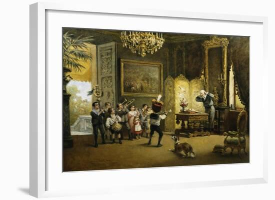 The Brass Band-Cesare Felix Georges Dell'Acqua-Framed Giclee Print