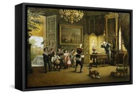 The Brass Band-Cesare Felix Georges Dell'Acqua-Framed Stretched Canvas