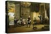 The Brass Band-Cesare Felix Georges Dell'Acqua-Stretched Canvas