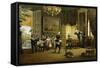 The Brass Band-Cesare Felix Georges Dell'Acqua-Framed Stretched Canvas